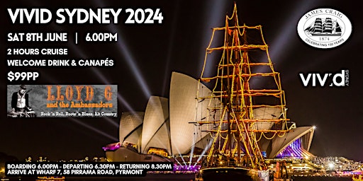 Vivid Sydney 2024 | Aboard Tall Ship James Craig  primärbild