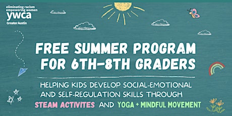 No-Cost Summer Program for 6th-8th Graders July 22 and 23