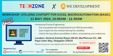 TechZone event: Workshop: Utilizing ChatGPT for Excel Macro/Automation