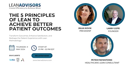 The 5 Principles of Lean to Achieve Better Patient Outcomes