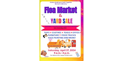 Spring Flea Market & Yard Sale Hosted By S.W.I.F.T. Women's Ministry primary image