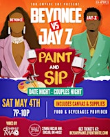 Imagem principal do evento Beyonce Vs Jay-Z: Paint & Sip