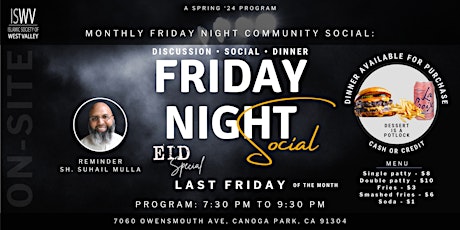 ISWV: Friday Night Social