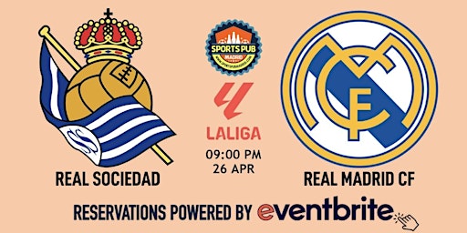 Immagine principale di Real Sociedad v Real Madrid | LaLiga - Sports Pub Malasaña 