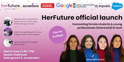 Imagem principal do evento HerFuture Is Bright: Shaking Up the Tech World
