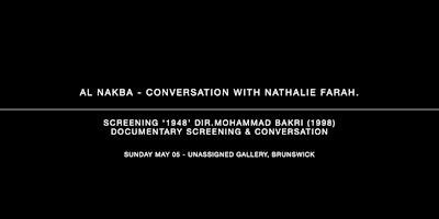 Imagem principal de AL NAKBA - Conversation & Screening