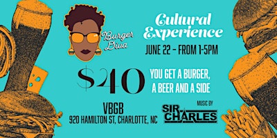 Image principale de Burger Diva Presents a Cultural Burger Experience