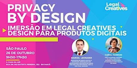 Imagem principal do evento Privacy by Design: Imersão em Legal Creatives Design para Produtos Digitais