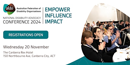 AFDO Disability Advocacy Conference 2024: Empower. Influence. Impact  primärbild