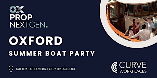 OxProp NextGen - Summer Boat Party