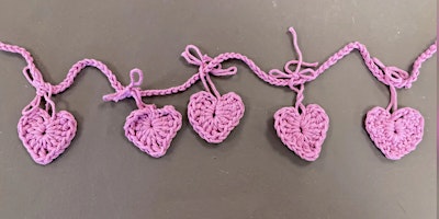 Primaire afbeelding van Beginners Crochet - Heart Bunting