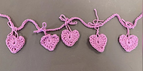 Beginners Crochet - Heart Bunting
