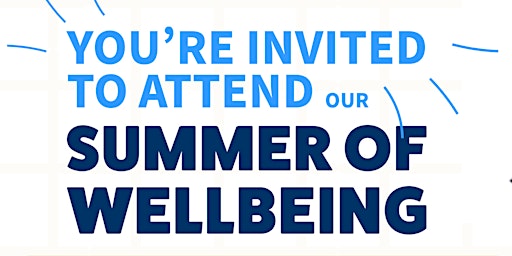 Image principale de Summer of Wellbeing - Supporting Distress - Adults Only