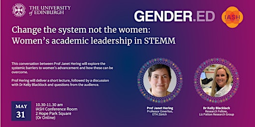Change the system not the women: Women’s academic leadership in STEMM primary image