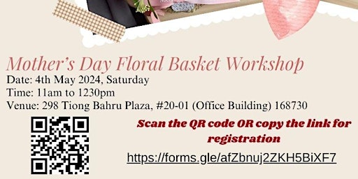 Imagem principal do evento Mother's Day Floral Basket Workshop