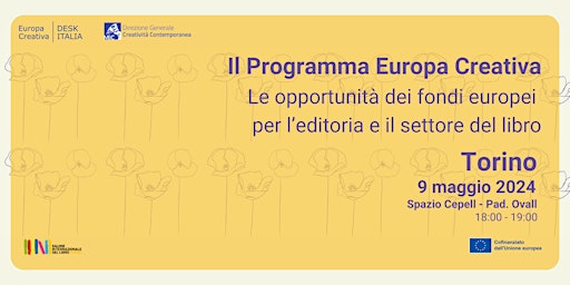 Primaire afbeelding van Europa Creativa al SALTO: le opportunità dei fondi europei per l’editoria e il settore del libro