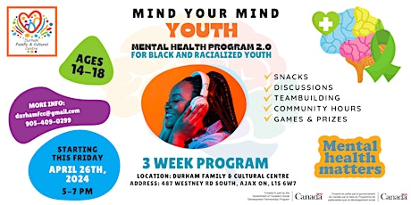 And Still We Rise Presents: Mind Your Mind Youth 2.0 | Ages 14-18