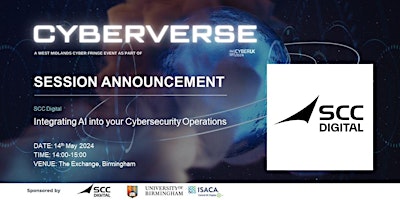 Hauptbild für CyberVerse: Integrating AI into your Cybersecurity Operations