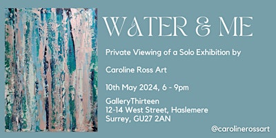 Imagem principal do evento "Water & Me" - An Invitation To A Private Viewing