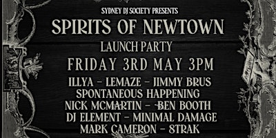 Hauptbild für Spirits of Newtown (Launch Party)