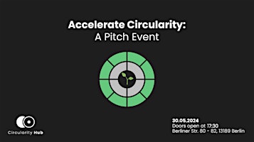 Primaire afbeelding van Accelerate Circularity - A Pitch Event by the Circularity Hub