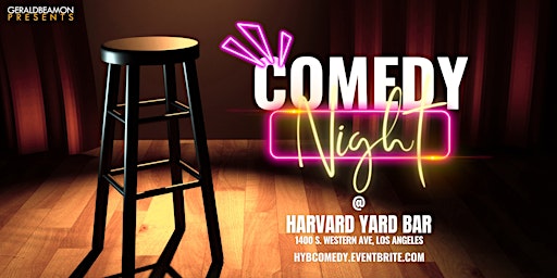 Imagem principal do evento COMEDY NIGHT @ HARVARD YARD BAR