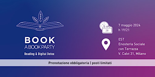 Imagem principal do evento Book a Book Party | Reading & Digital Detox