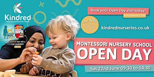 Kindred Windmill Montessori  Nursery School Open Day - 22nd June 2024 primary image