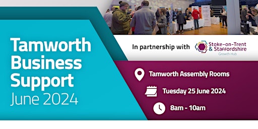 Imagem principal do evento Tamworth Business Support Event June 2024