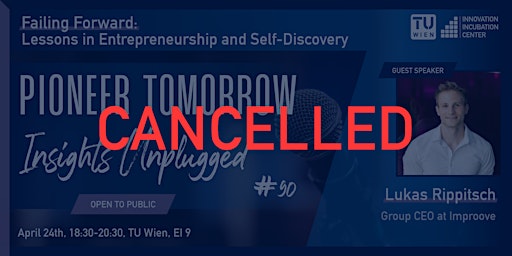 Image principale de CANCELLED! PIONEER TOMORROW: Insights Unplugged #90