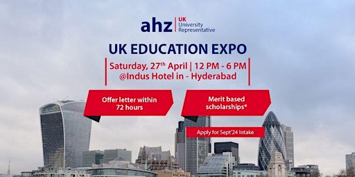 Image principale de UK Education Expo @ Indus Hotel, Hyderabad