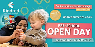 Image principale de Kindred Parsonage (Amesbury) Pre-School Open Day - Saturday 22nd June 2024