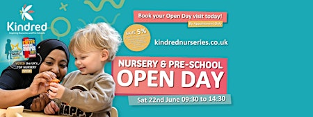 Imagem principal do evento Kindred Beeston Nursery & Pre-School Open Day - 22nd June 2024
