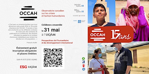 Imagen principal de Les 15 ans de l’OCCAH : Prospectives de l’humanitaire