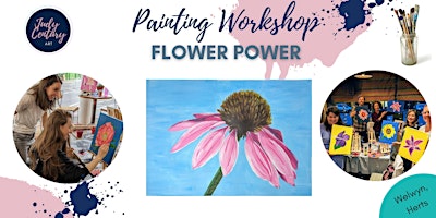 Painting Workshop - Paint a bold & colourful echinacea flower! Welwyn primary image