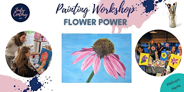 Painting Workshop - Paint a bold & colourful echinacea flower! Welwyn