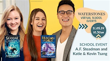 Virtual School Visit with A.F. Steadman and Katie & Kevin Tsang