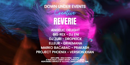 Imagen principal de Down Under Presents Creative Reverie Ft Sydney Harbour Open Decks