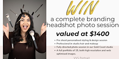 Immagine principale di WIN a complete branding headshot photo session valued at $1400 