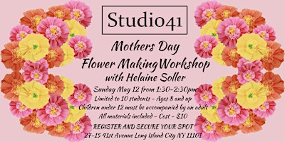 Mother's Day Flower Making Workshop - Drop ins encouraged primary image