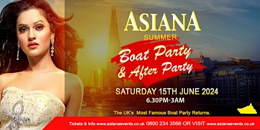 Imagem principal do evento Asiana Boat Party and Afterparty