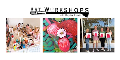 Imagen principal de Art Workshop Painting Florals on Canvas