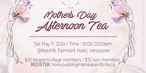 Primaire afbeelding van howYOUdoingmama - Mother's Day Afternoon Tea