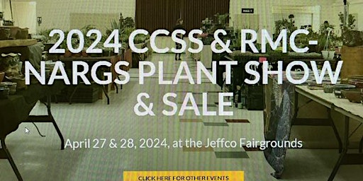 Annual Colorado Cactus and Succulent and Rock Garden Society Show and Sale primary image