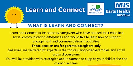 Learn and Connect (Wednesdays)- JUNE 2024 **TOWER HAMLETS RESIDENTS ONLY**