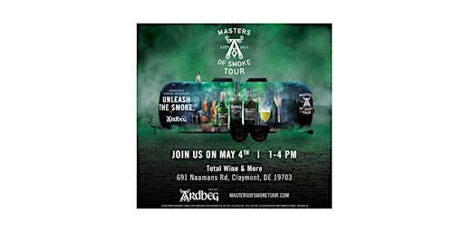 Immagine principale di Ardbeg Masters of Smoke Tour Comes to Claymont, Delaware 
