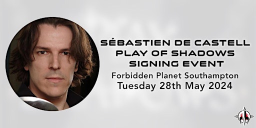 Sebastien de Castell will be signing copies of Play of Shadows primary image