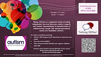 Primaire afbeelding van SEN Support for children with SEN but without an EHC plan  Workshop