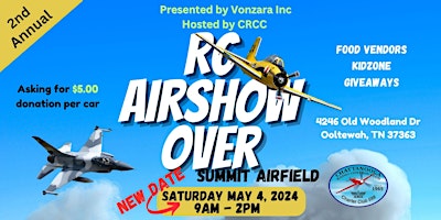 Imagem principal do evento 2nd Annual RC Airshow Over Summit Airfield Ooltewah TN
