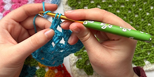 Imagem principal do evento Introduction to Crochet - Make a Granny Square with Ingrid